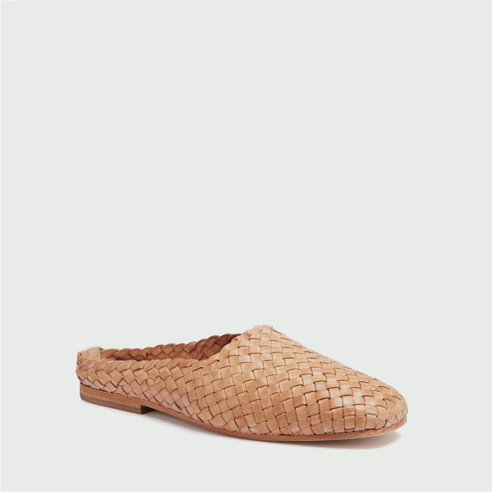 St. Agni Tan Woven Mules
